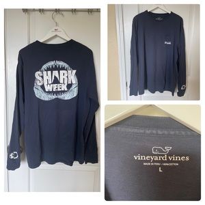 vineyard vines shark week tee